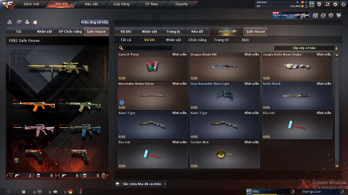 shop acc cf uy tin gia re